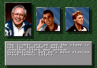 IMG International Tour Tennis screenshot 3 for Sega Genesis